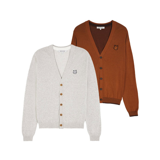 Maison Kitsuné Bold Fox Head Patch Regular Cardigan