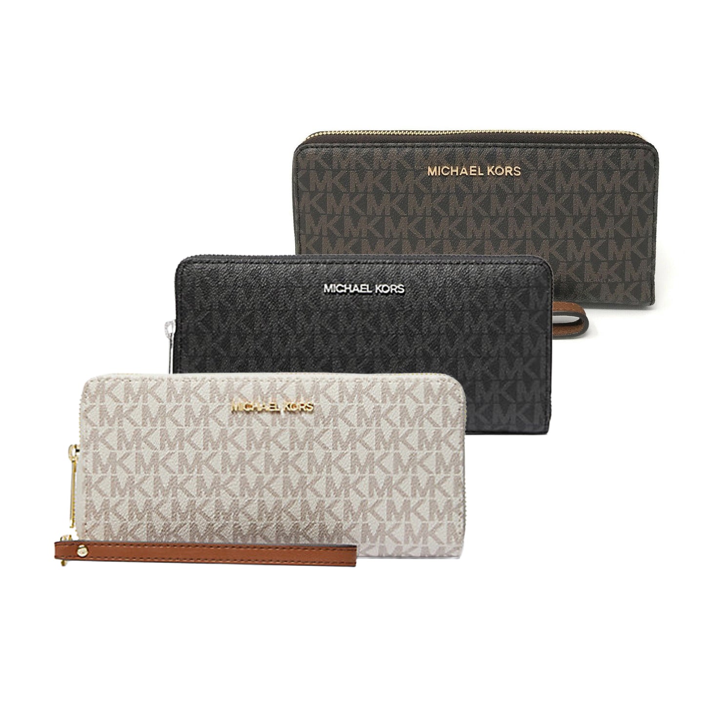 Michael Kors Jet Set Travel Logo LG Continental Wallet (35F8GTVT3B)