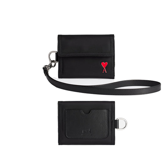AMI Paris Heart-A Wallet with Strap (USL004.902)