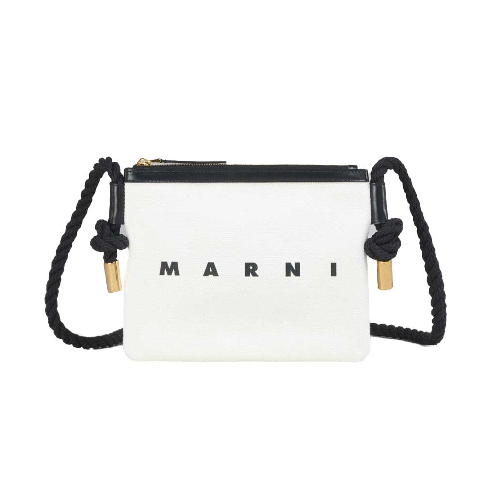 Marni Marcel Canvas Crossbody Bag (PHMO0011U4)