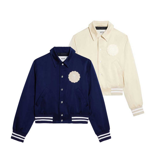 AMI Paris Varsity Bomber Jacket (UJK219.PL0011)