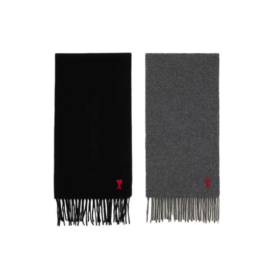 AMI Paris Ami de Coeur Wool Scarf (USF405.334-U)