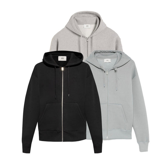 AMI De Coeur Zipped Hoodie (USW427.749)