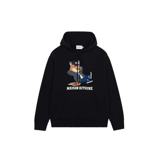 Maison Kitsuné Dressed Fox Print Relaxed Hoodie (JM00332KM0001)