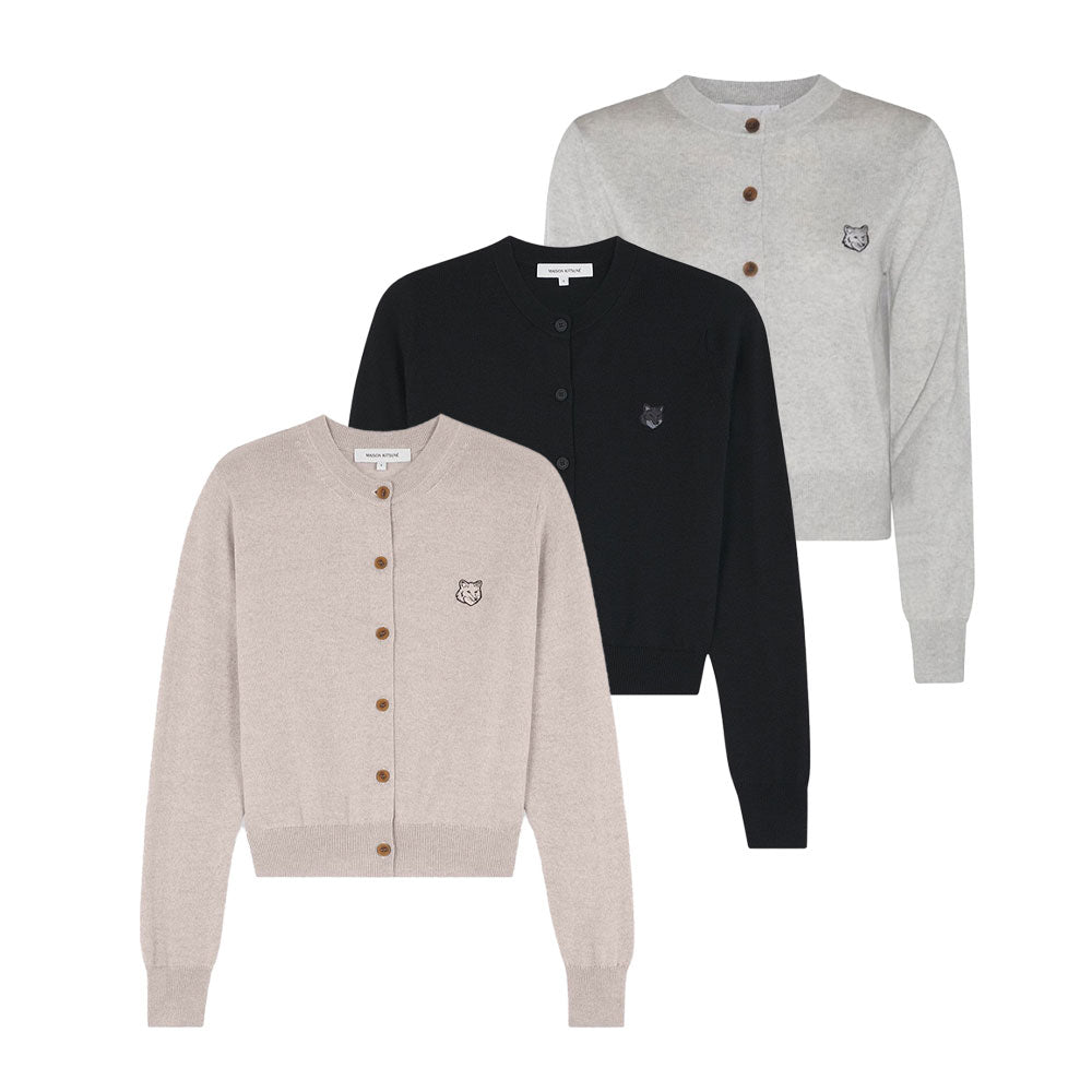 Maison Kitsuné Bold Fox Head Patch Regular Cardigan (MW00508KT1036)