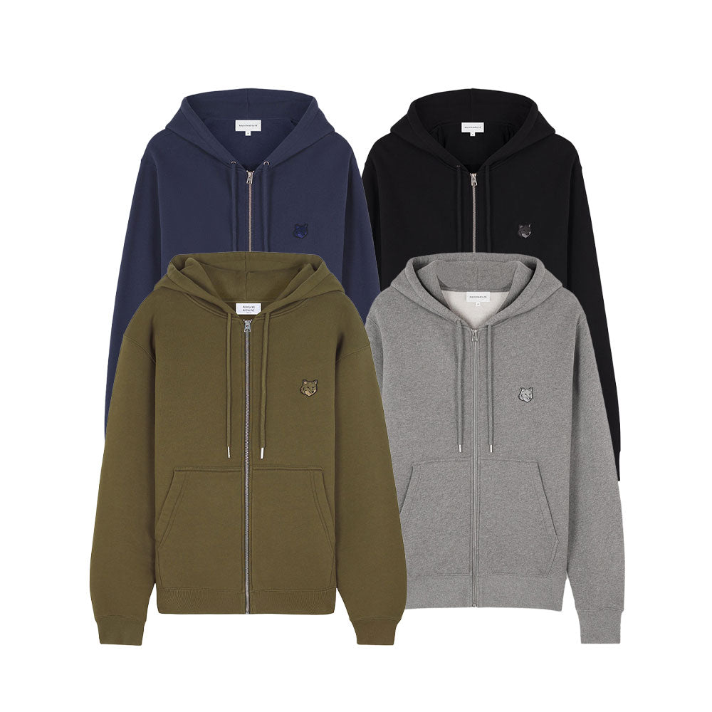 Maison Kitsuné Bold Fox Head Patch Comfort Zipped Hoodie (MM00714KM0307)