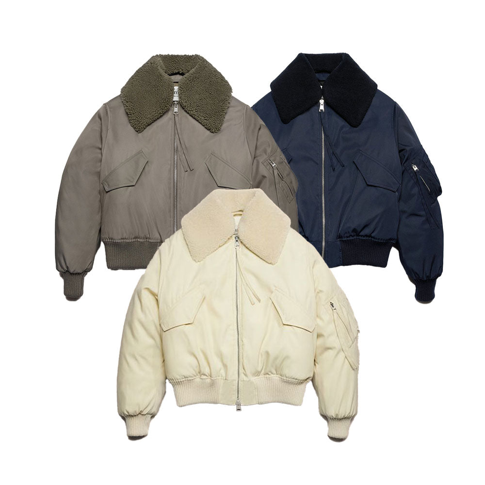 AMI Paris Aviator Bomber Jacket (UJK026.PA0007)