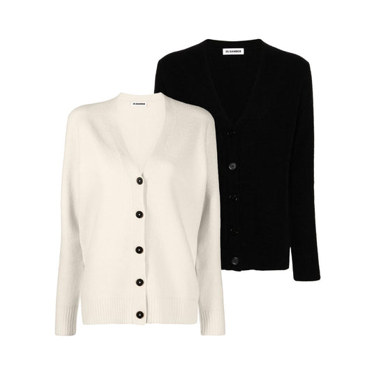 Jil sander V-Neck Wool Cardigan (J01HP0002 J14603)