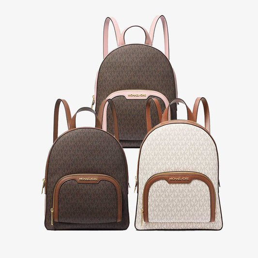 Michael Kors Jaycee Logo MD Zip Pocket Backpack (35S2G8TB2B)