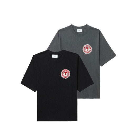 AMI Paris Ami de Cœur Badge T-Shirt (UTS011.717)