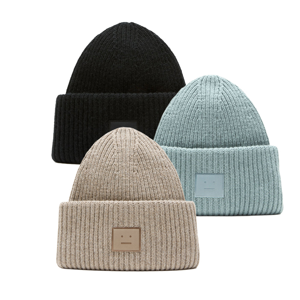 Acne Studios Large Face Logo Beanie (FA-UX-HATS000254)