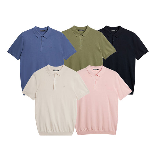 J.Lindeberg Ridge Rayon Silk Polo Shirt (FMKW10347)