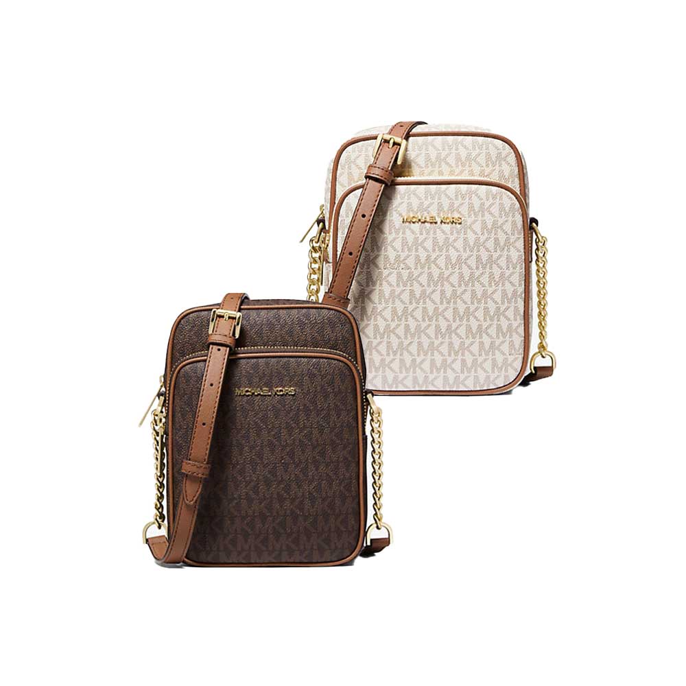 Michael Kors Jet Set Travel Logo MD NS Chain Crossbody (35F1GTVC2B)