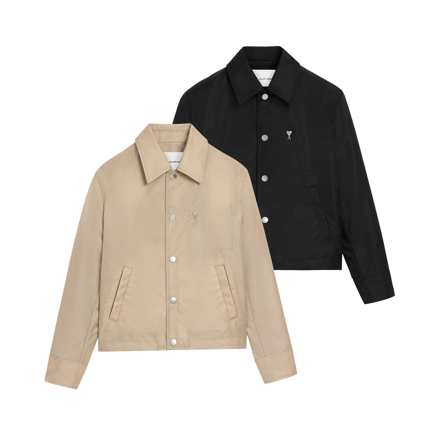 AMI Paris Buttoned Jacket with Ami de Coeur Stud UJK872.PA0037
