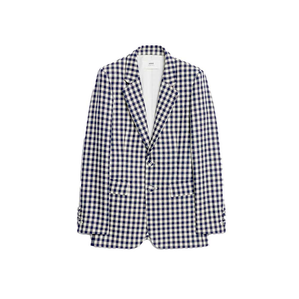 AMI Paris Oversized Gingham Blazer (FBV030.CO0018)