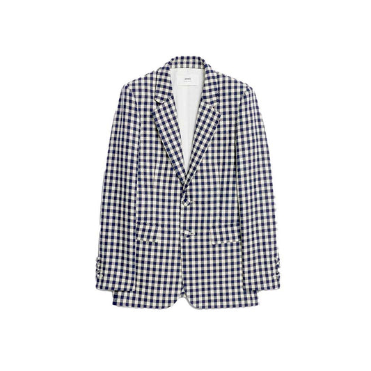 AMI Paris Oversized Gingham Blazer (FBV030.CO0018)