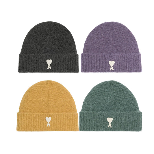 AMI Paris Heart-A Wool Beanie (UHA115.KN0032)