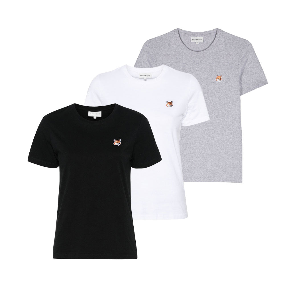 Maison Kitsuné Fox Head Patch Regular T-Shirt (LW00105KJ0008)