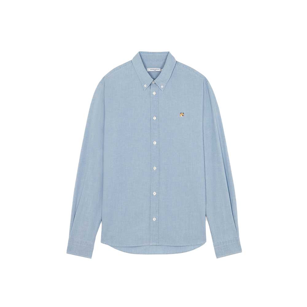Maison Kitsuné Fox Head Embroidery Classic Shirt (JM00435WC5000)