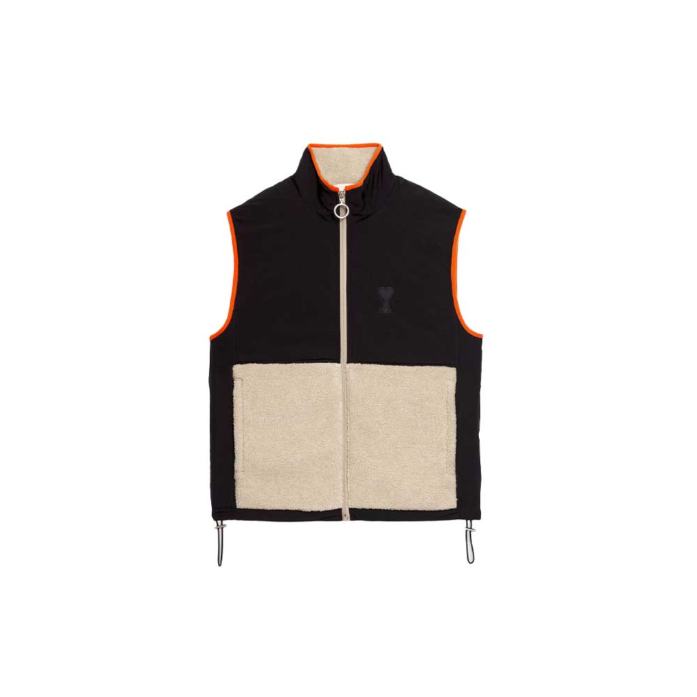 AMI Paris Sherpa Fleece Vest (HJK707.761)