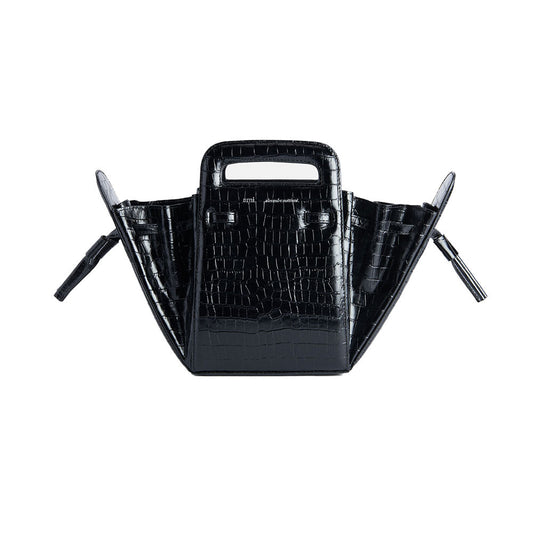 AMI Paris Croc-Embossed Mini Tote Bag (ULL111.831)