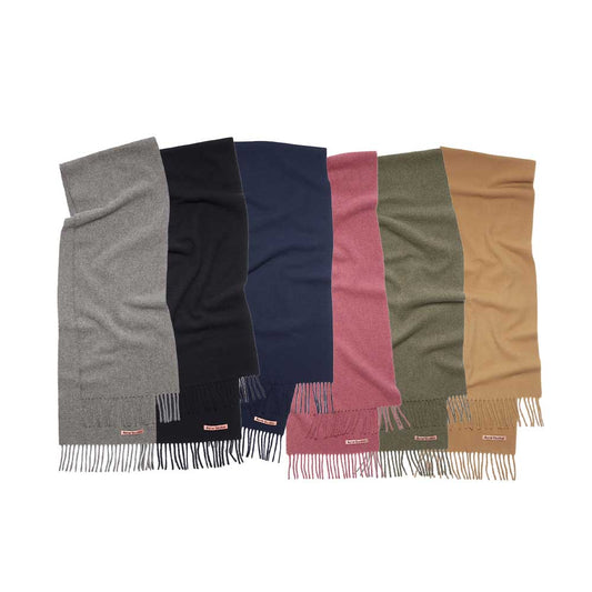 FRINGE WOOL SCARF - SKINNY