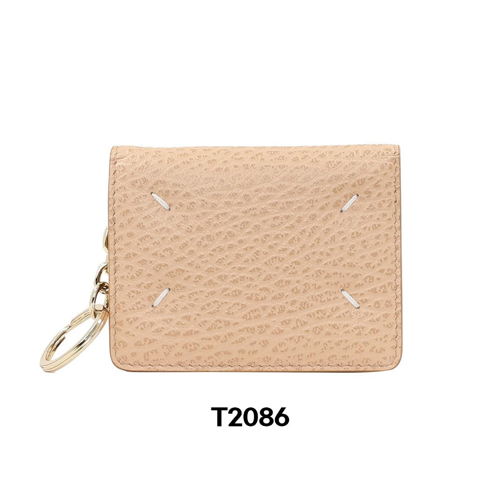 Maison Margiela Four Stitches Card Holder with Key Ring (S56UI0128 P4455)