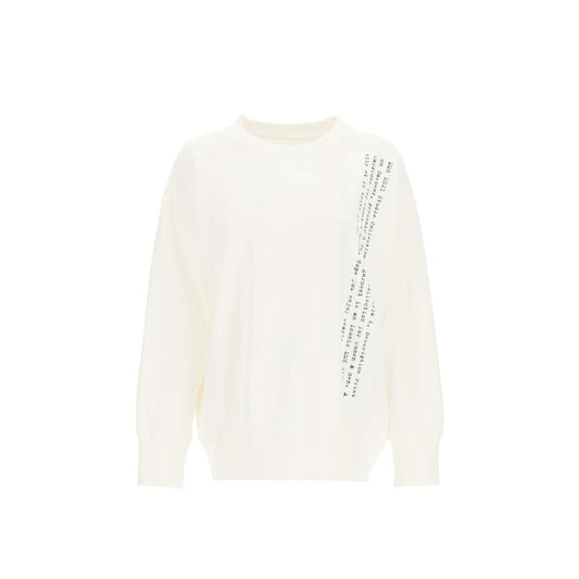MM6 Maison Margiela Letter-Print Sweatshirt – S62GU0048 (White)