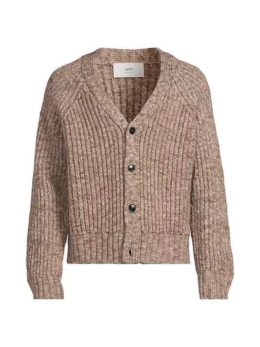 AMI Ribbed Cardigan (HKC888.001)