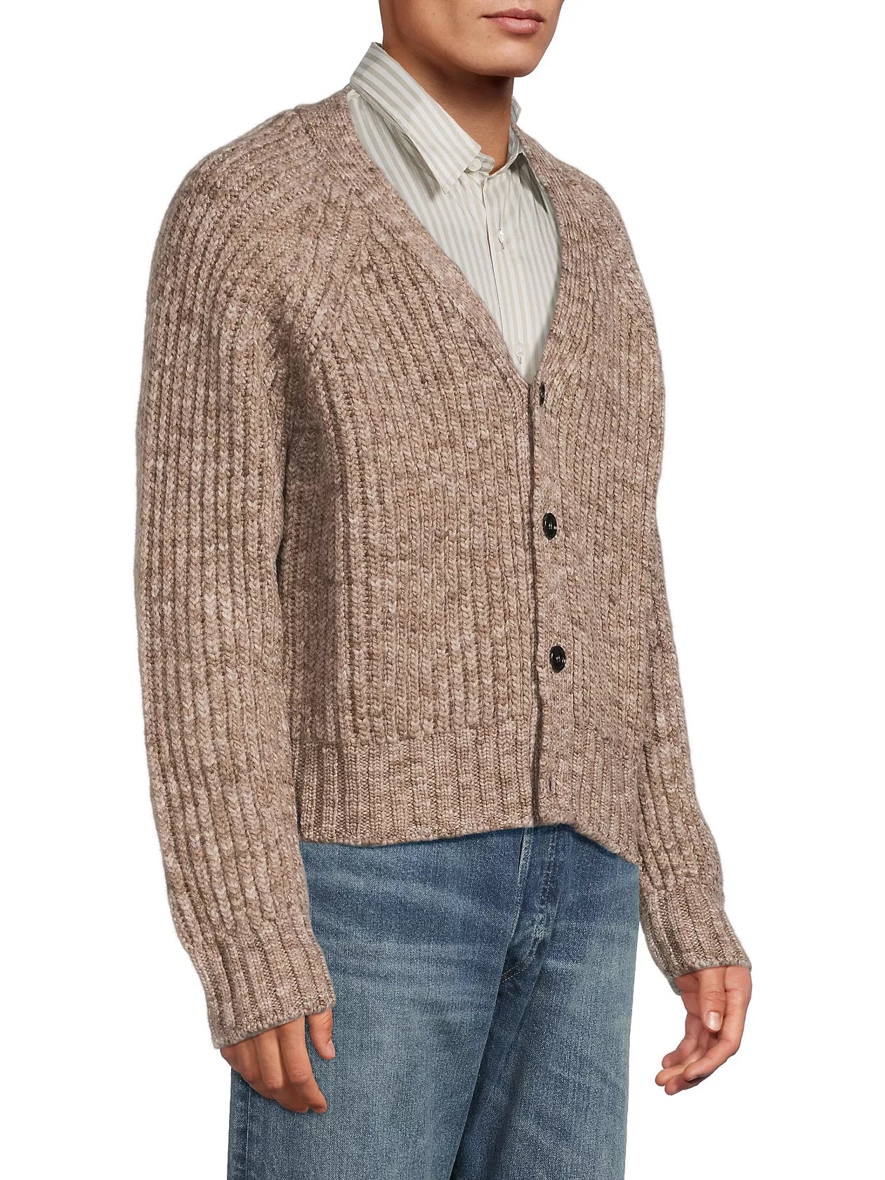 AMI Ribbed Cardigan (HKC888.001)