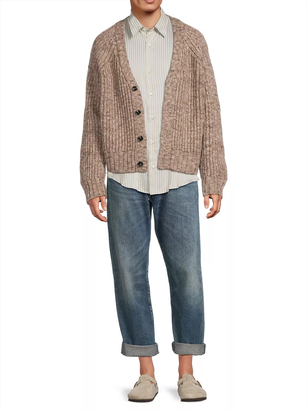 AMI Ribbed Cardigan (HKC888.001)
