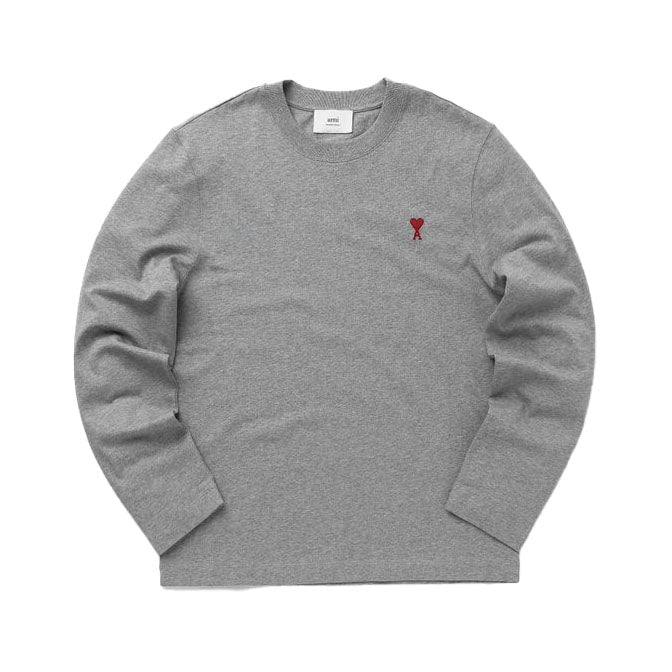 AMI Small Heart Long Sleeve T-Shirt (UTS205.726)
