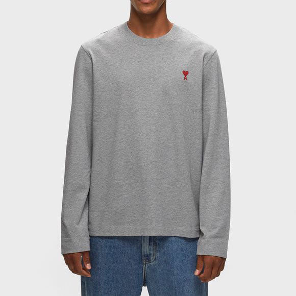 AMI Small Heart Long Sleeve T-Shirt (UTS205.726)