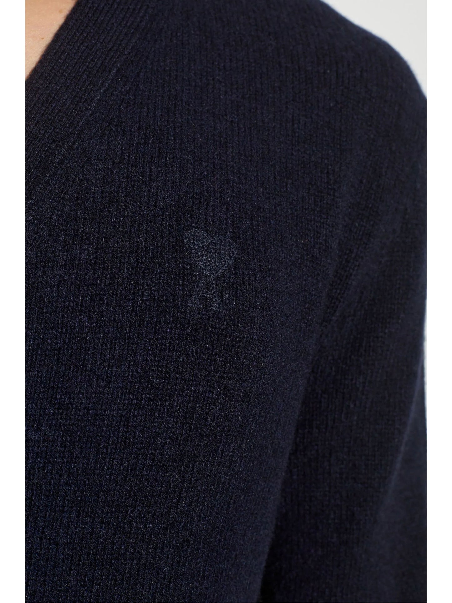 AMI Cashmere Ami de Coeur Cardigan (FKC999.001)