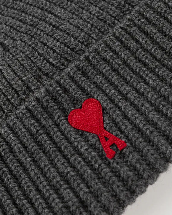 AMI Paris Heart-A Wool Beanie (BFUHA106.018)