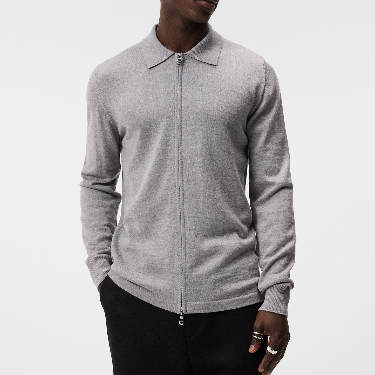J.Lindeberg Nyle Merino Zip Cardigan (FMKW08642)
