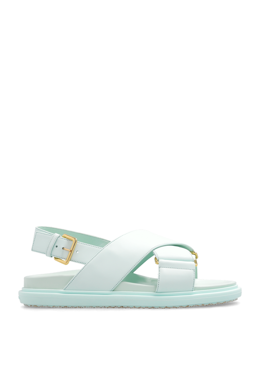 MARNI LEATHER CROSS-STRAP SANDALS (FBMS015701)