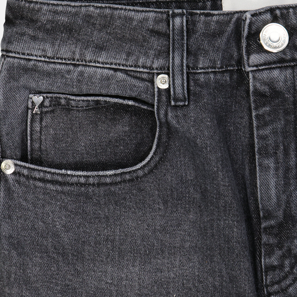 AMI Paris High-Rise Flared Jeans (FTR420.DE0018)