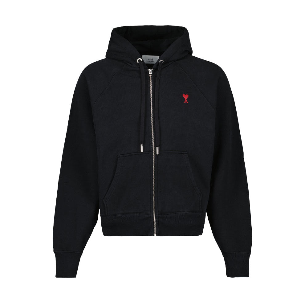 AMI Small Heart Zipped Hoodie (USW415.747)