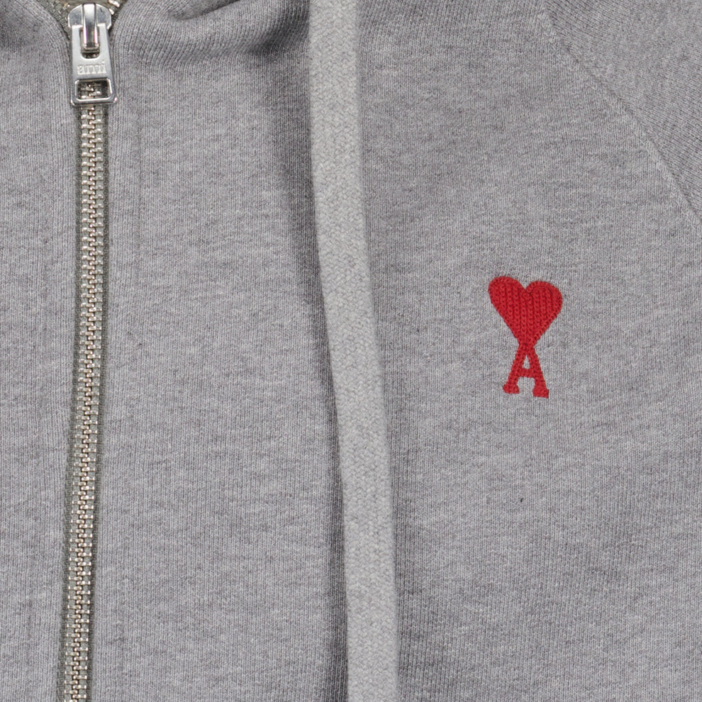 AMI Small Heart Zipped Hoodie (USW415.747)