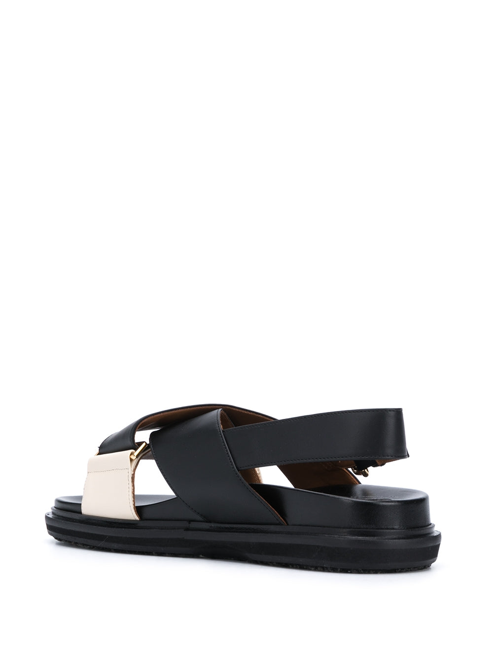 Marni Fussbett Leather Cross-Strap Sandals (FBMS005201 P3614)