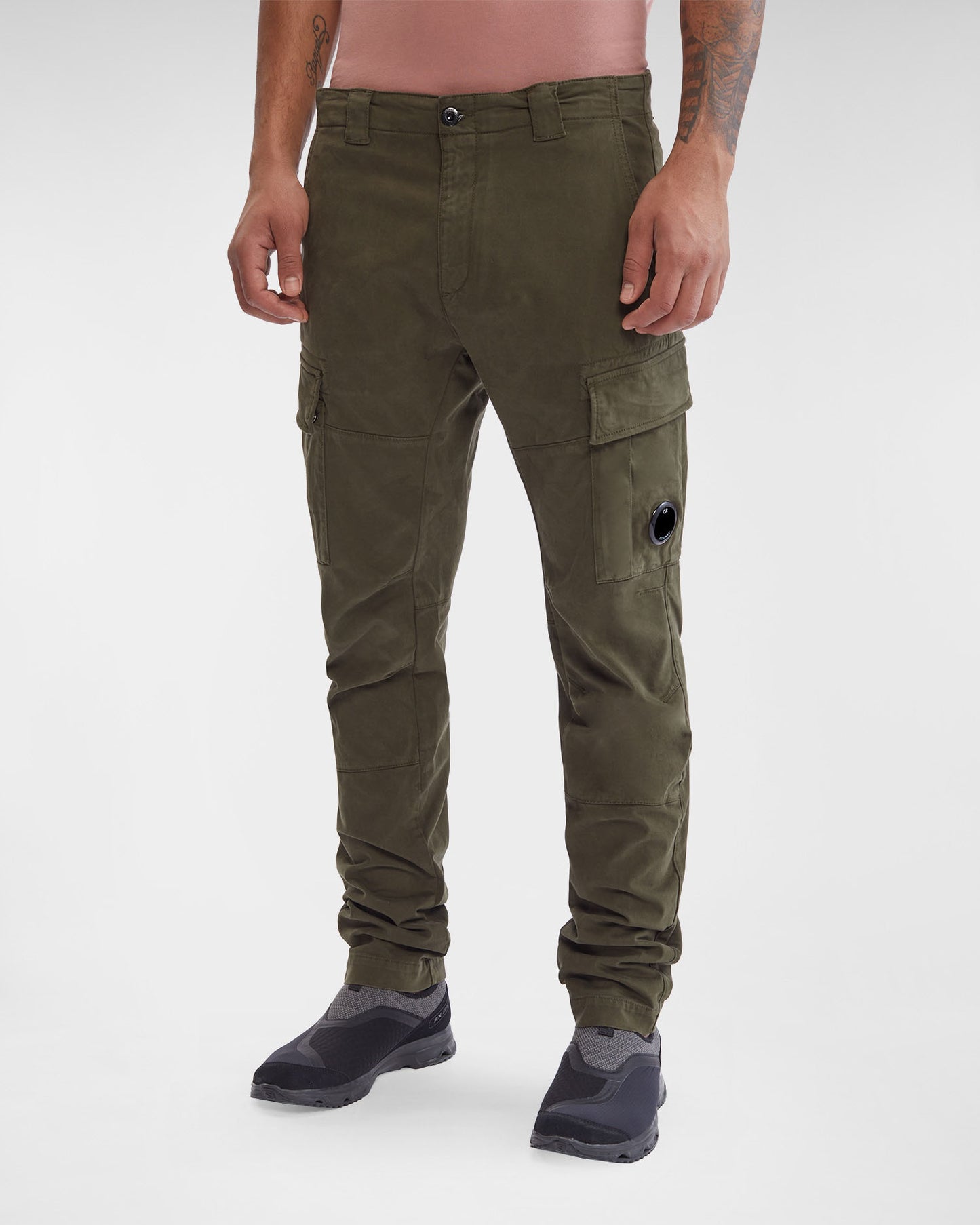 C.P. Company Stretch Sateen Cargo Pants (15CMPA186A 005529G)