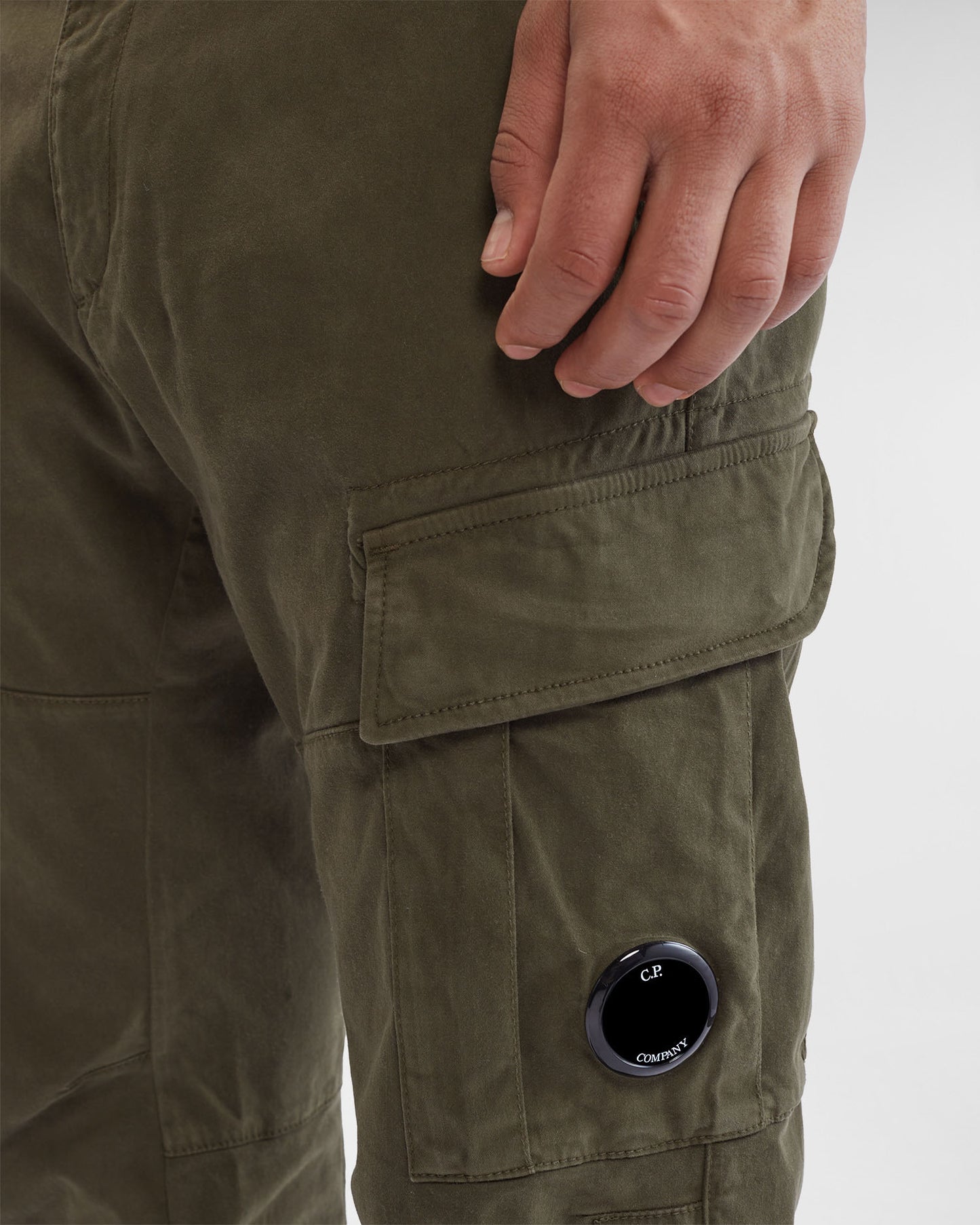 C.P. Company Stretch Sateen Cargo Pants (15CMPA186A 005529G)