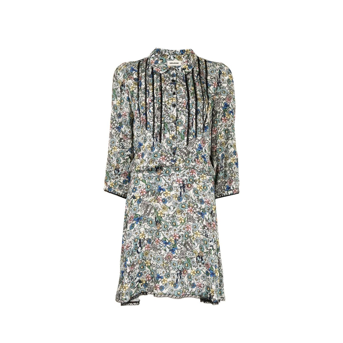 Zadig & Voltaire Raspail Crinkle Flower Skirt (SKCG0402F)