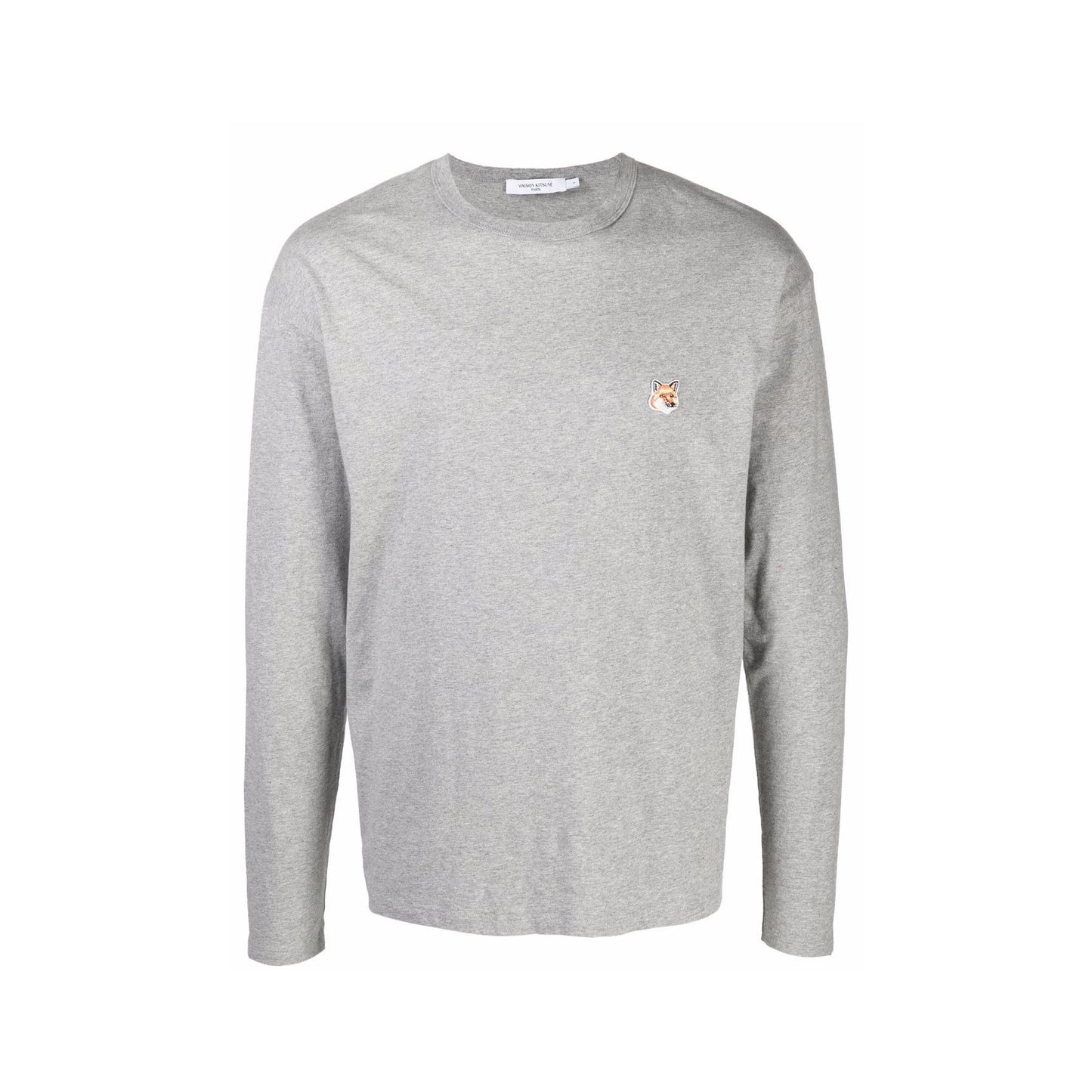 Maison Kitsuné Tricolor Fox Patch Long Sleeve Tee (FU00163KJ0010)