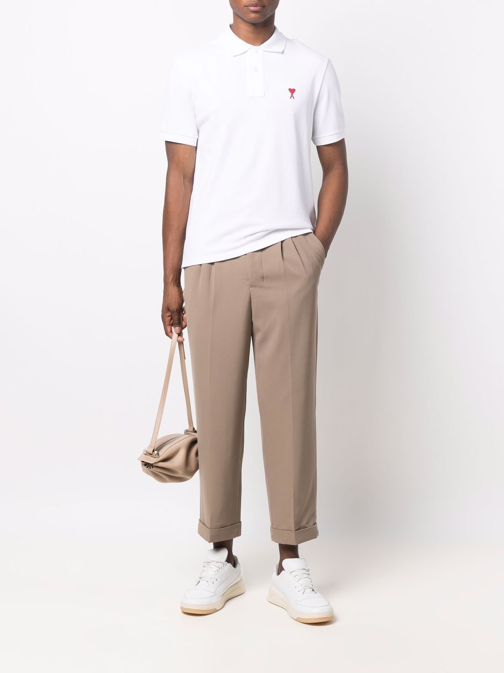AMI Paris Classic Piqué Polo Shirt (HPL001.760)