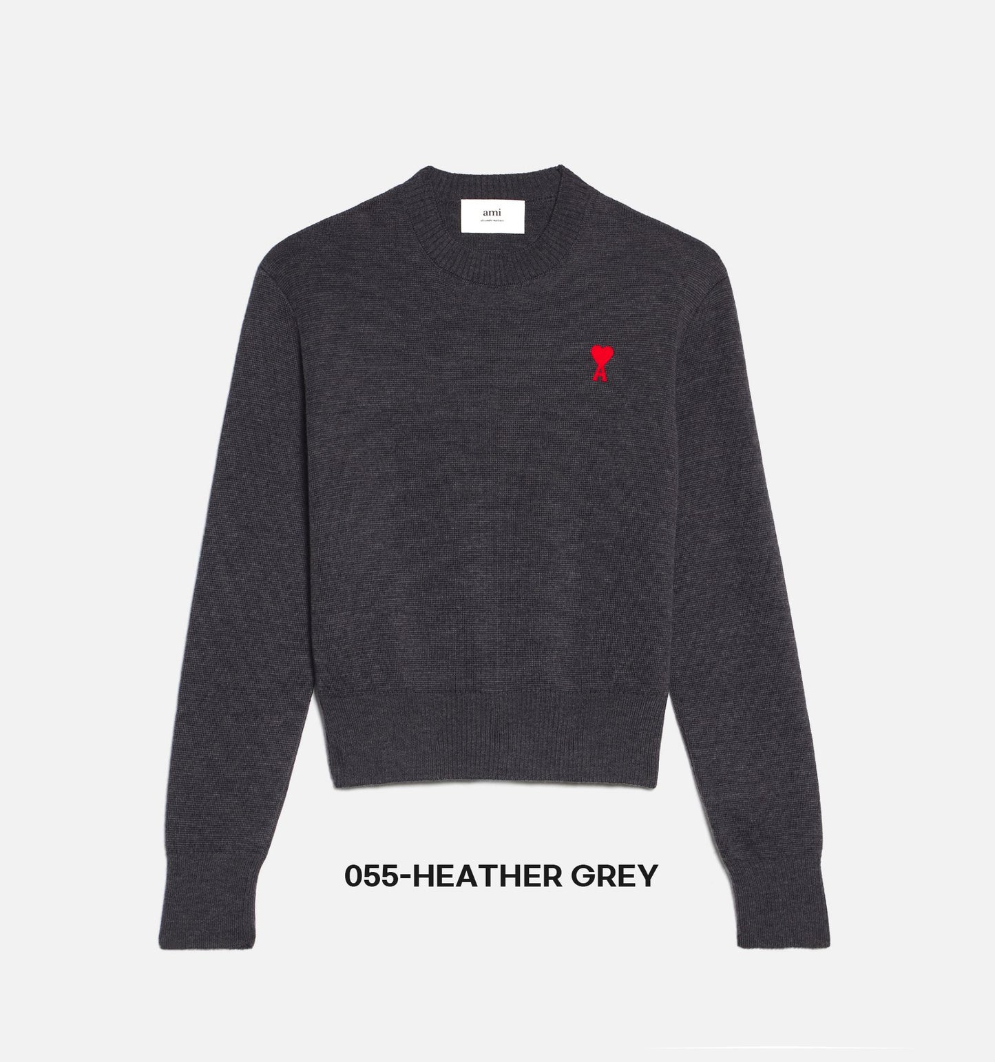 AMI Small Heart Logo Crewneck Sweater (FKS001.001)
