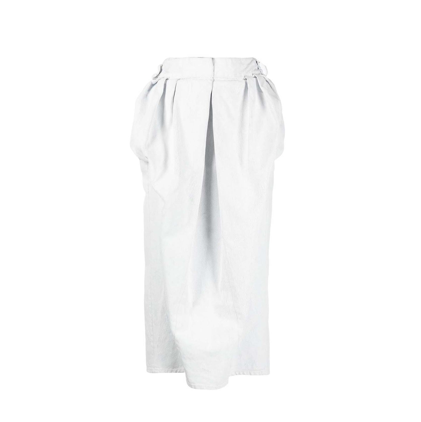 Maison Margiela Crack Denim Gathered Midi Skirt (SI0MA0005)