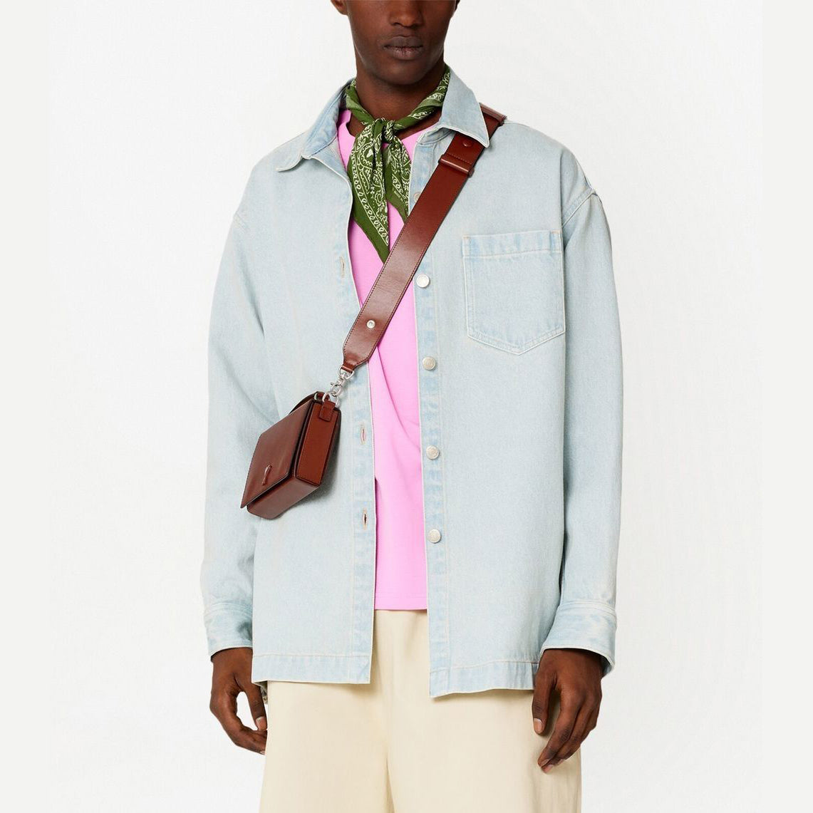 AMI Paris Overshirt (Denim) - UJK221.DE0002