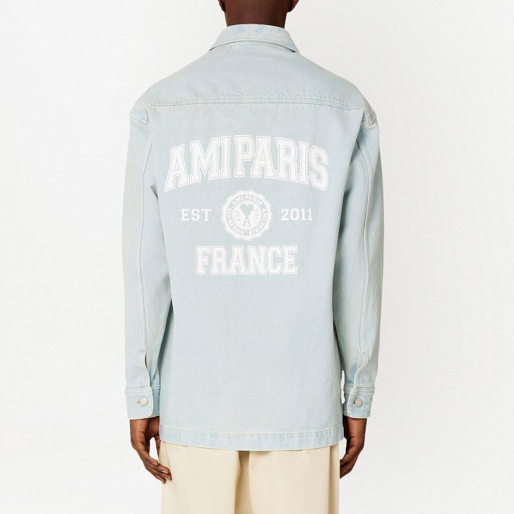 AMI Paris Overshirt (Denim) - UJK221.DE0002